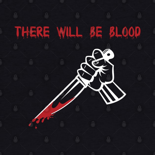 Bloody Halloween Saying With Killer Hand by MonkeyBusiness